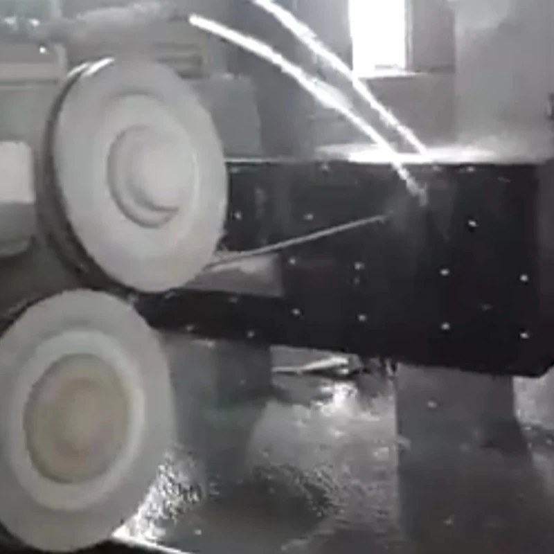 Proceso de perforación de plataforma de granito rehegua .